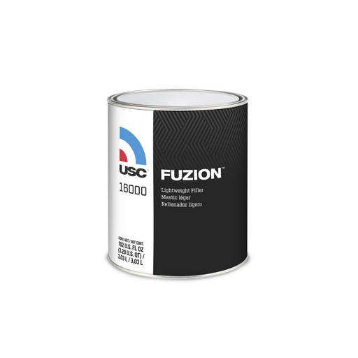 US Chemical & Plastics FUZION 16000 Lightweight Body Filler, 1 gal, Light Blue, Liquid