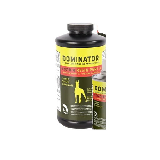 US Chemical & Plastics DOMINATOR 2010-4 Urethane Part A Resin, 22.5 oz, Black, 3:1 Mixing, 135 sq-ft