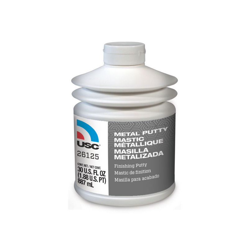 US Chemical & Plastics 26125 Metal Putty Finishing Putty, 30 oz Pumptainer Bottle, Aqua, Liquid