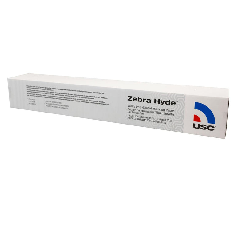 Zebra Hyde 39036 Premium Masking Paper, 36 in W x 738 ft L, White