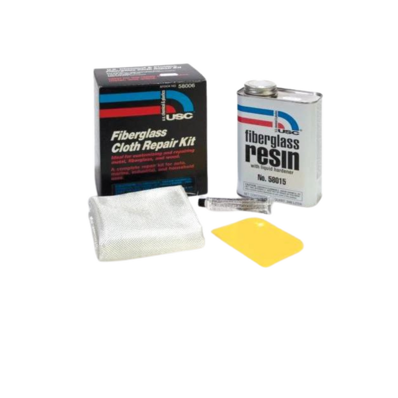 US Chemical & Plastics 58006 Fiberglass Repair Kit, 1 qt, Liquid