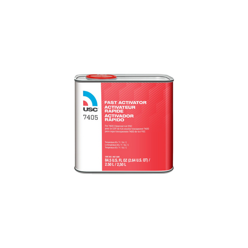 US Chemical & Plastics 7405-25 Fast Activator, 2.5 L, Liquid, Use With: 7400 Euro Value Clearcoat