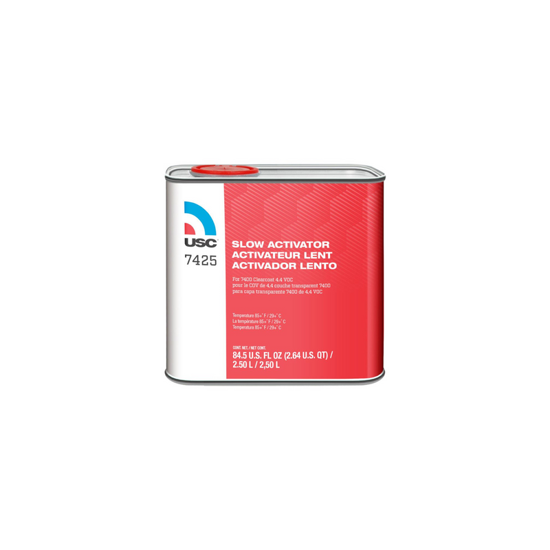 US Chemical & Plastics 7425-25 Slow Activator, 2.5 L, Liquid, Use With: 7400 Euro Value Clearcoat