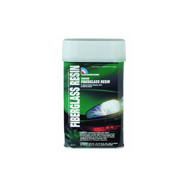 US Chemical & Plastics CarGroom 77072 Fiberglass Resin, 1 gal, Amber, Liquid