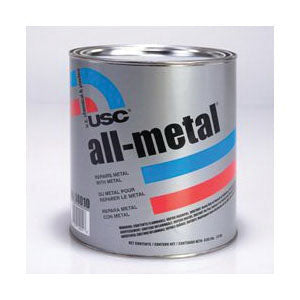 USC 14010 All-Metal® Specialty Body Filler - 1 gal Metallic Silver Paste/Gel