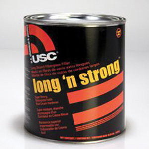 US Chemical & Plastics Long 'N Strong 23020 Body Filler, 1 qt Can, Olive-Drab, Liquid — Olive Drab