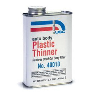 US Chemical & Plastics 40010 Plastic Thinner, 16 oz Can, Amber Brown, Liquid