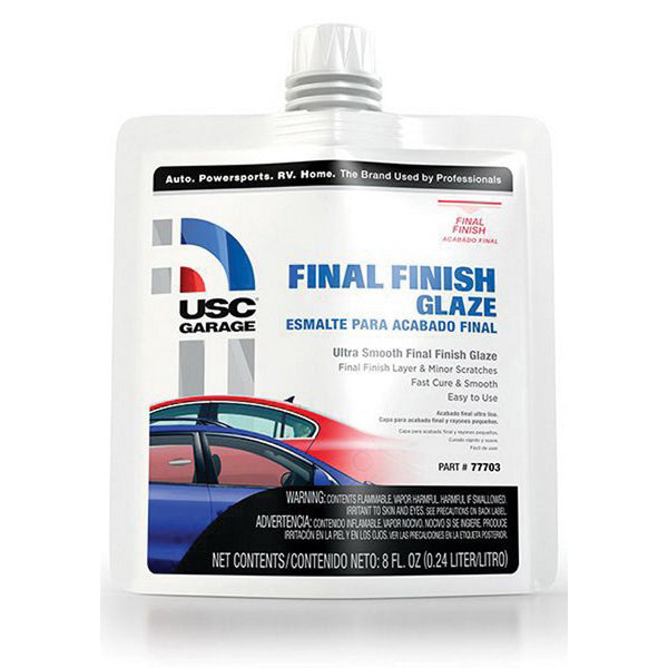 US Chemical & Plastics 77703 Final Finish Glaze, 8 oz Pouch, Gold, Liquid