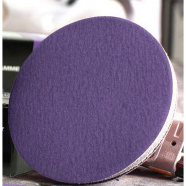 US Chemical & Plastics Purple Premium 991309 Sanding Disc, 6 in Dia, P150 Grit, Film Backing, Wet/Dr