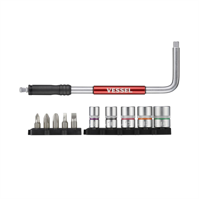 Vessel Tools USA 2 Way -Speed L Handle, 11pc Set