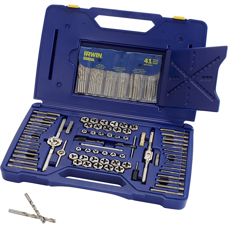 Vise-Grip 117-Piece Machine Screw, Fractional & Metric Tap and Die Set, Part 26377DC