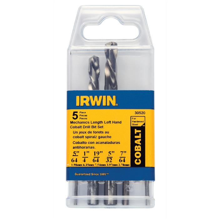 Vise-Grip / Irwin Industrial Tools 5Pc.L.H.Mech.Lngth.Drl.Bit Set