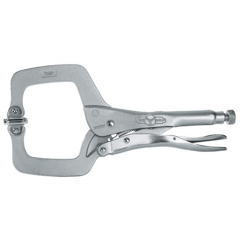 11 Inch C-clamp with Swivel Pad Locking Pliers