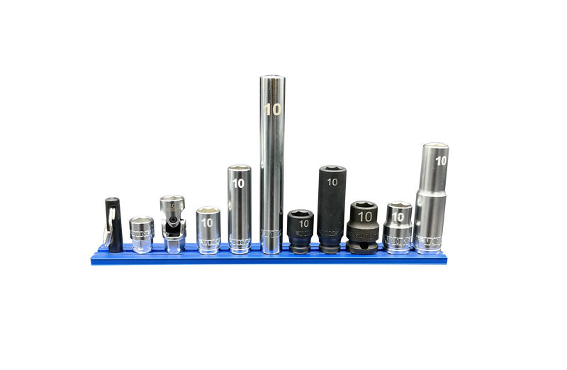 10 mm Socket Master Set 10X10 - 10-piece low-profile, deep and impact sockets