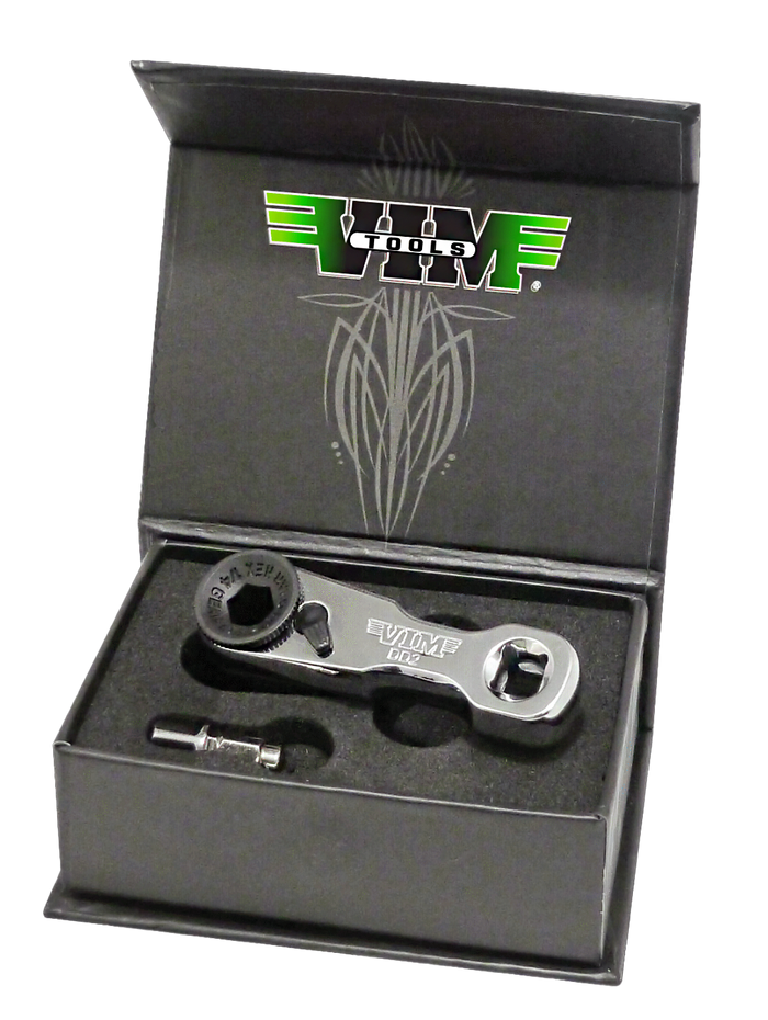 Vim Tools 1/4" Mini Ratchet Double Square Drive,