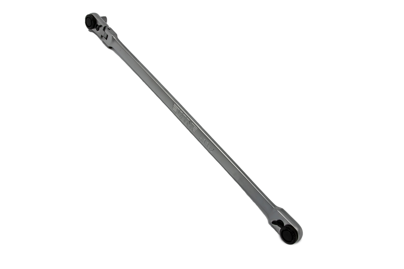 HBR12 12-Pt Hex Bit Ratchet, 72-Tooth Gear, 2° Sweep, 1/4" Square Insert, Polished