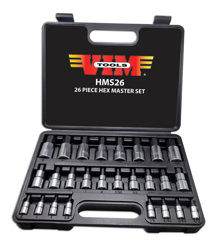Vim Tools Master Hex Drive Set, 26 pc