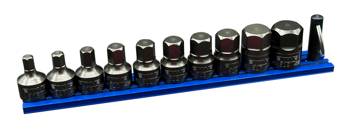 Vim Tools Metric Hex Driver Set 10 pc, Power or Hand Approved, 3/8"Sq. Drive