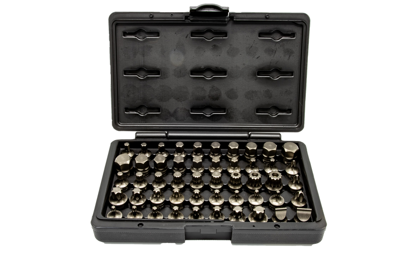 IMPACT50 50-Piece Half-Cut Impact Driver Set, S2 Steel, Gun-Metal Plating, Model