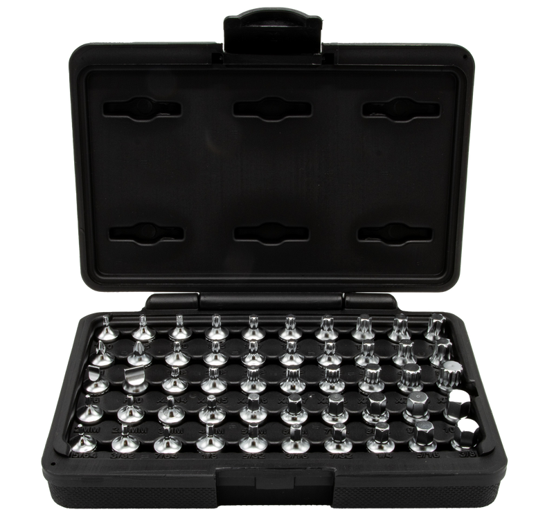 MMS450 Elite 50-Piece 1/4" Drive Socket Set, S2 Steel, Stubby Drivers, Model MMS450