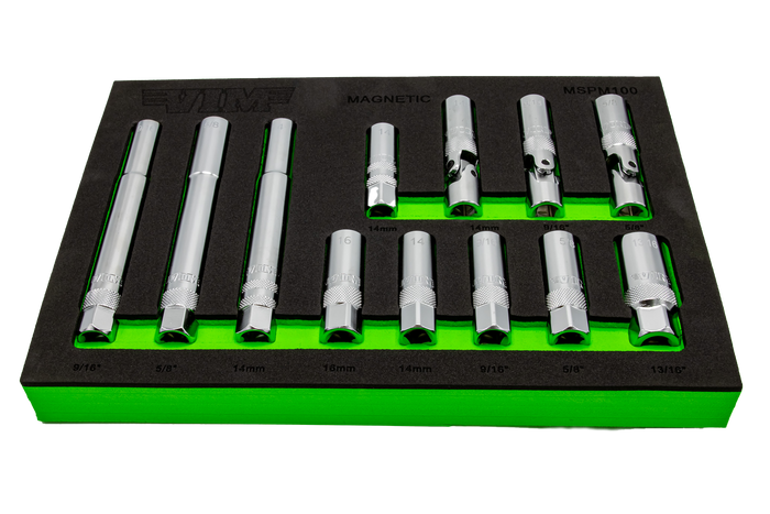 Vim Tools 12PtPc. 3/8'' Dr. Magnetic Spark Plug Mas