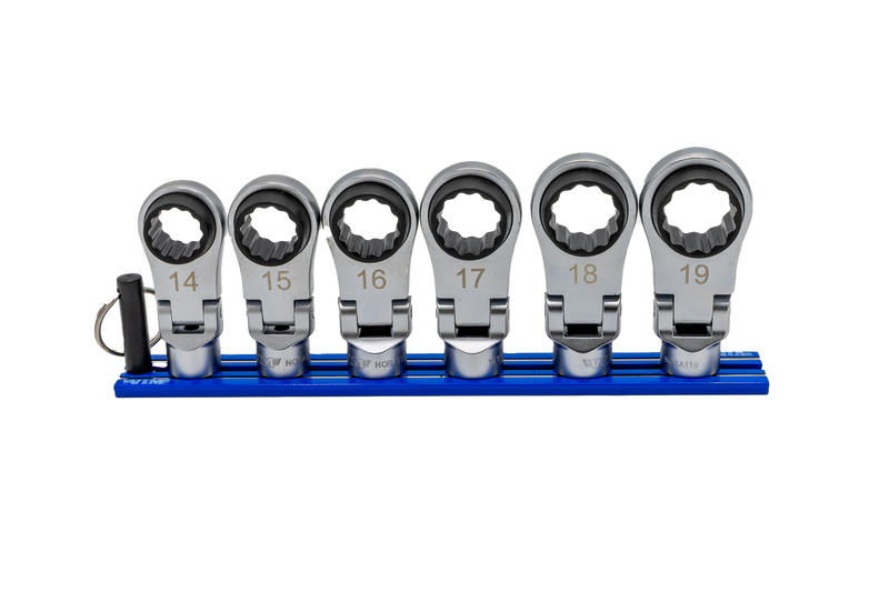 6 PC. 12PT NANO FLEX OFFSET RATCHETING ATTACHMENT