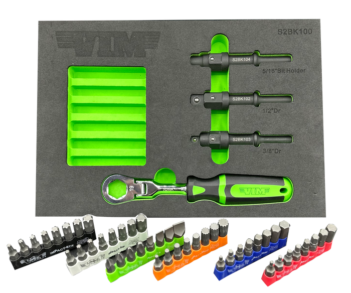 Vim Tools PC. SHAKE 2 BREAK MASTER KIT W/ IMPACT BITS