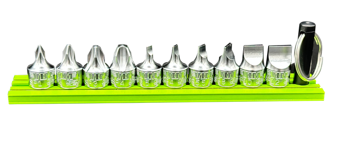 Vim Tools Stubby Flat and Philips Set,10pc., 1/4" square