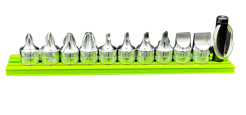 Stubby Flat & Phillips Driver Set SFP10 10pc 1/4" Square Drive