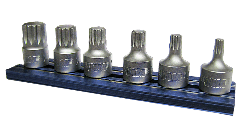 Stubby Drive Set, 6 pc set 4m thru 12m, all 1/4"