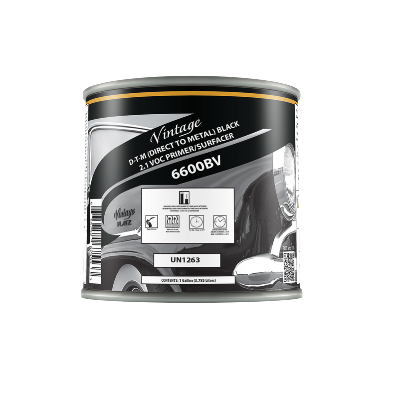 Vintage CP6600BV-1 Direct To Metal Primer, 1 gal, Black