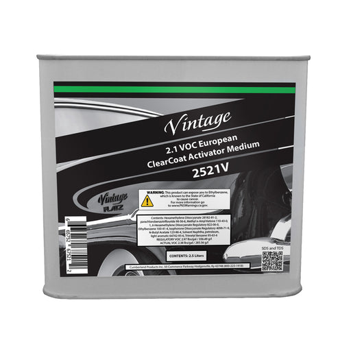 Vintage Flatz Vintage CP2521V Medium Clearcoat Activator, 2.5 L, Colorless, Liquid, Use With: Europe