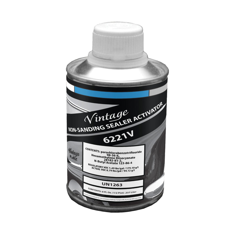 Vintage Flatz Vintage CP6221V-16 Non-Sanding Sealer Activator, 0.5 pt Can, Colorless, Liquid, Use Wi