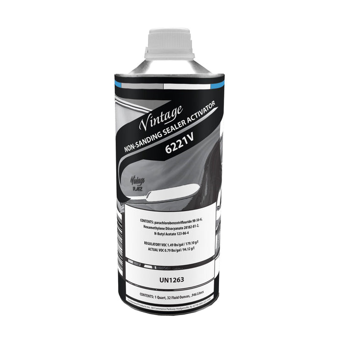 Vintage Flatz Vintage CP6221V-4 Non-Sanding Sealer Activator, 1 qt Can, Colorless, Liquid, Use With: