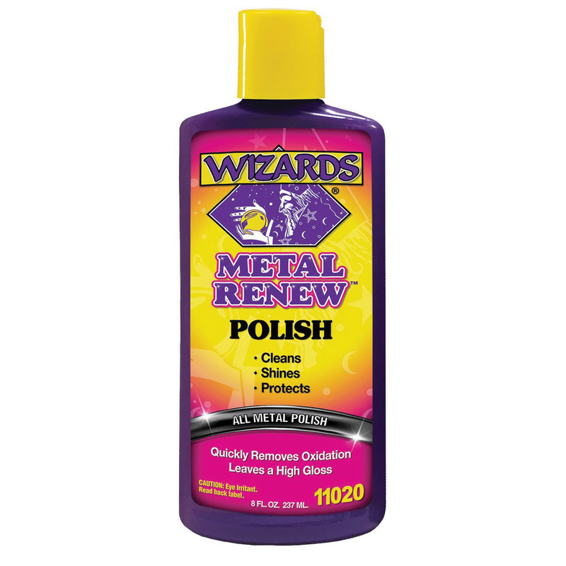 Wizards Products Metal Renew 11020 Polish, 8 oz Squeeze Bottle, Off-White