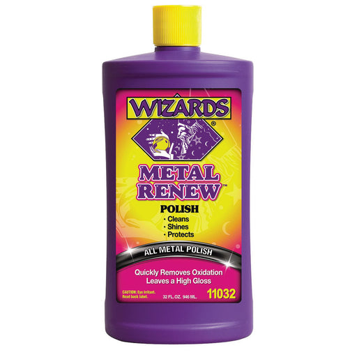 Wizards Products Metal Renew 11032 Polish, 32 oz Squeeze Bottle, Off-White