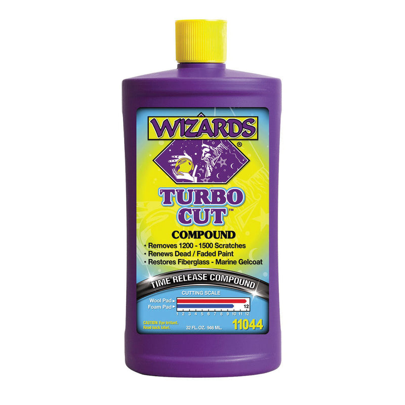 Wizards Turbo Cut 11044 Time Release Compound 32 oz Bottle White