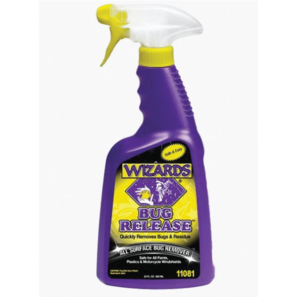 Wizards Products Bug Release 11081 All Surface Bug Remover, 22 oz Spray Bottle, Viscous Liquid, Clea