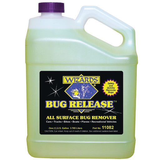 Wizards Products Bug Release 11082 All Surface Bug Remover, 1 gal Can, Viscous Liquid, Clear