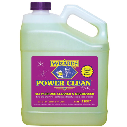 Wizards Products Power Clean 11087 All-Purpose Cleaner and Degreaser, 1 gal Can, Yellowish Brown