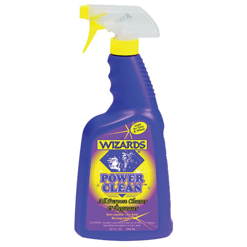 Wizards Products Power Clean 11088 All-Purpose Cleaner and Degreaser, 22 oz Spray Bottle, Yellowish