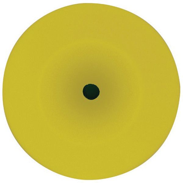 Wizards Products 11204 High Density Buffing Pad, 8-1/2 in Overall Dia, Hook and Loop, Yellow — view 2