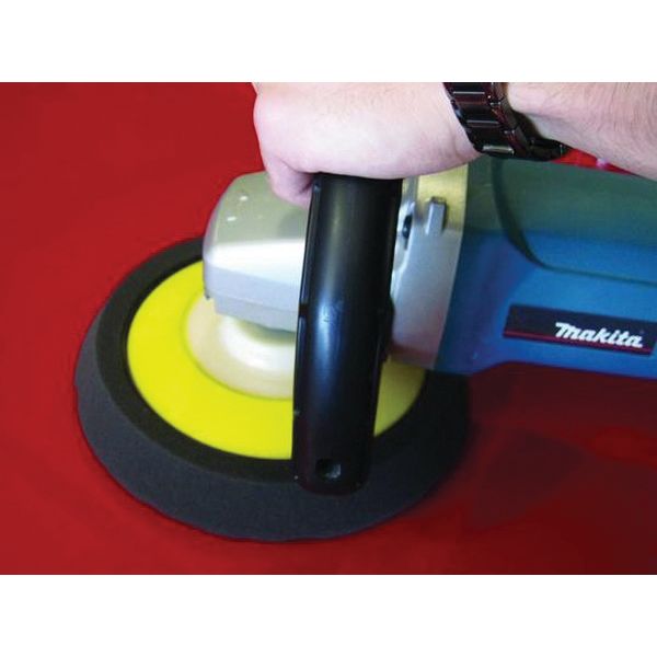 Wizards Products 11206 Low Density Buffing Pad, 8-1/2 in Overall Dia, Hook and Loop, Gray