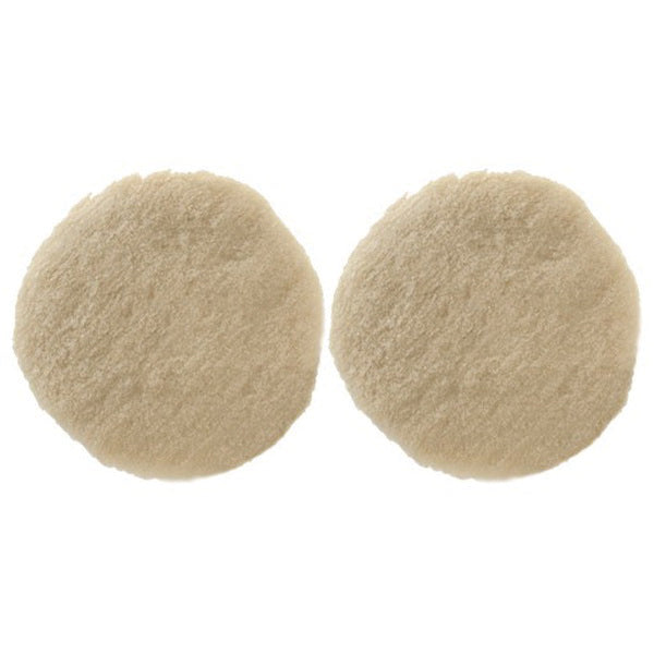 Wizards Products 11228 Buffing Pad, 3 in Overall Dia, Hook and Loop, White