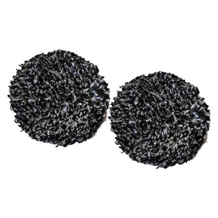Wizards Products 11230 Buffing Pad, 3 in Overall Dia, Hook and Loop, Black