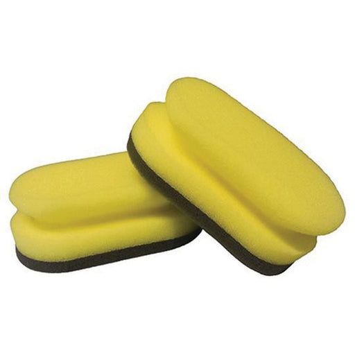 Wizards Products 11404 Detail Hand Pad Set, 5 in Overall Dia, Yellow