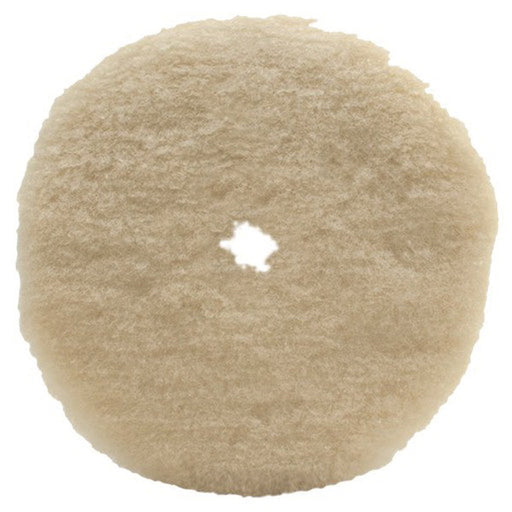 Wizards Products 11600 Dual Action Cutting Pad, 6 in Overall Dia, Hook and Loop, White