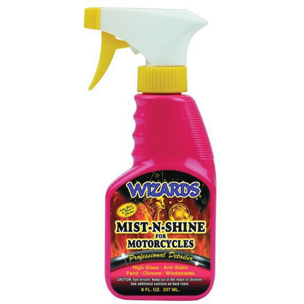 Wizards Products MIST-N-SHINE 22208 High-Gloss Professional Car Detailer and Surface Cleaner, 8 oz S