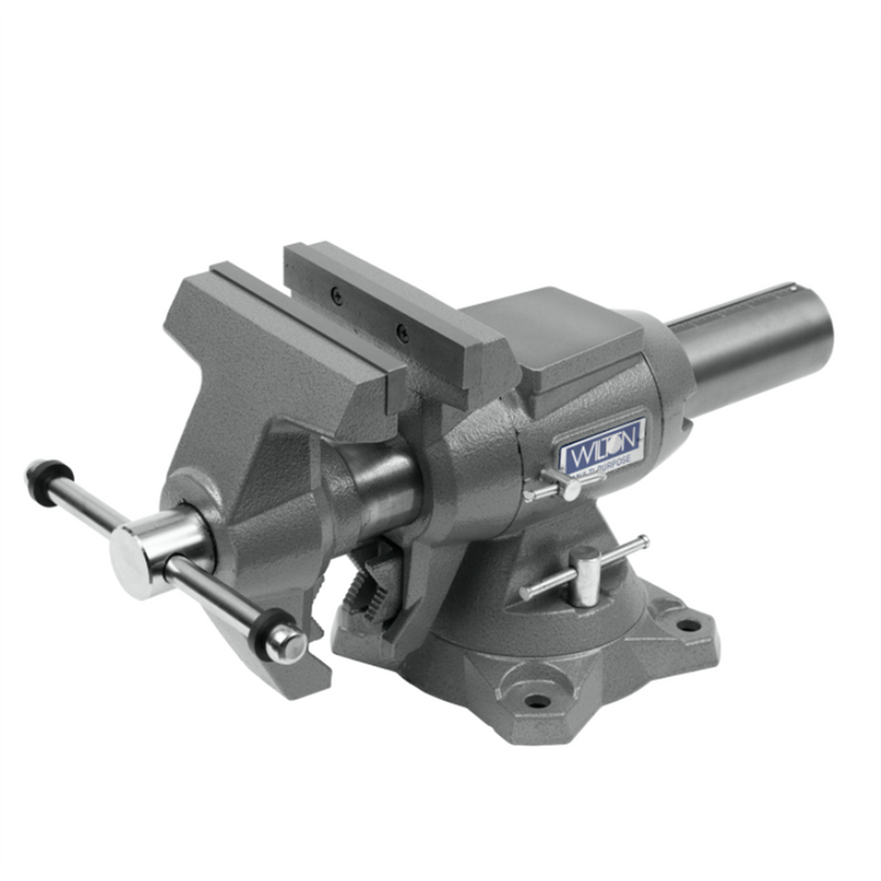 28845 Multi-Purpose Bench Vise 6-1/2" Jaw - 360° Rotating Head, Replaceable Pipe Jaws
