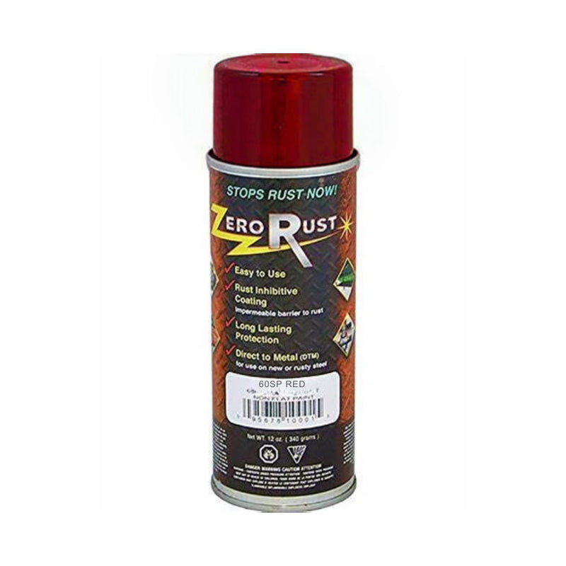 ZeroRust Zero Rust 60SP High Solid Rust and Corrosion Control Coating, 12 oz Aerosol Can, Red — view 2
